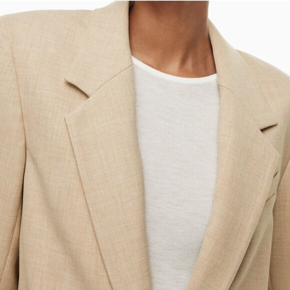 ARITZIA Wilfred 'Generation Blazer' in Heather Oat Beige (Linen Blend) - Picture 7 of 7